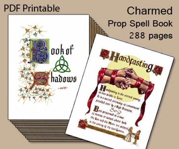 Download Charmed Book of Shadows Printable Spell Book