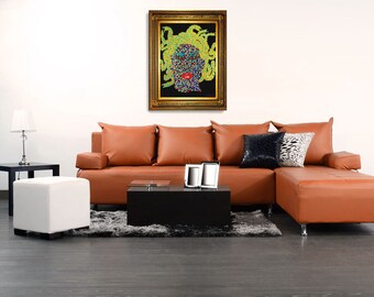 Colorful and original acrylic painting