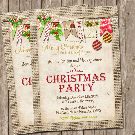 Free Printable Personalized Christmas Invitations 8