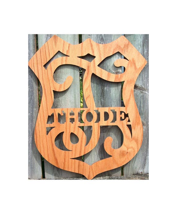 Personalized Wooden Police Shield