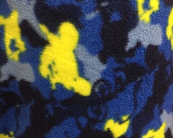 Skateboard Print Fleece Fabric by the yard