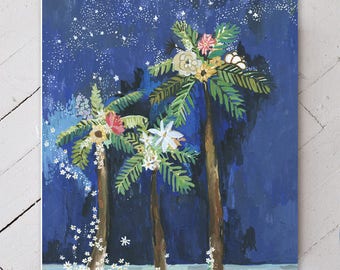 Flora & Palm Trees Under the Stars