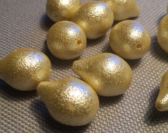 Vintage Lucite Beads (10)(13x18mm) Italian Lucite Beads
