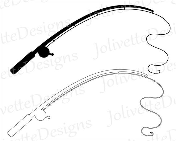 Download Fishing Pole Fishing Rod Reel Hook Fish Clip Art