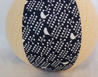 Balloon Ball - Cheep Cheep Birds on a wire - trendy navy and yellow - Birthday Party Gift