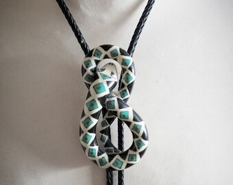 Southwestern Handpainted Snake Bolo Tie