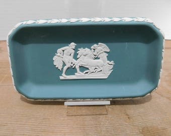 Vintage Wedgwood Japerware Green Tray
