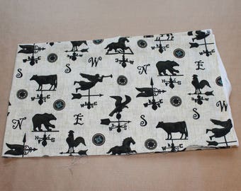 Fabric remnant - weather vanes - micheal miller