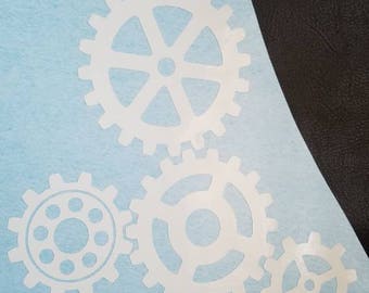 Steampunk Gears Mechanical Vinyl Decal