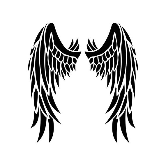 Download Angel Wings Graphics SVG Dxf EPS Png Cdr Ai Pdf Vector Art