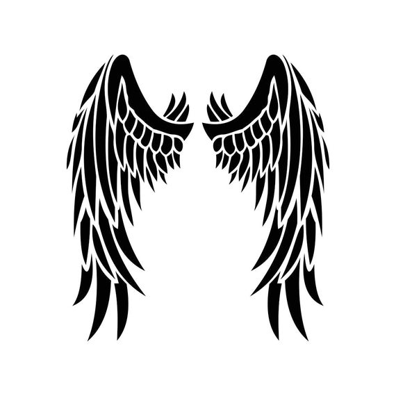 Download Angel Wings Graphics SVG Dxf EPS Png Cdr Ai Pdf Vector Art