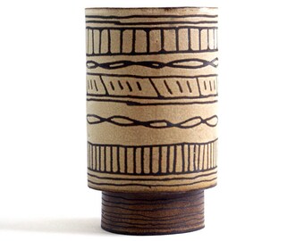 Handmade boho ceramic planter vase