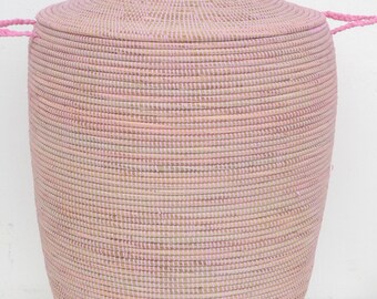 Huge Nursery Hamper, XXL Laundry Basket, Bedroom Decor, Girl's room, Pink,Rose Nursery Room, Baby Shower,Корзины для белья.