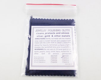 Jewelry Polishing Cloth, Sliver Polishing, Clean Silver, Brass Polishing Cloth, Travel Polishing Cloth, Treated Jewelry Polishing cloth