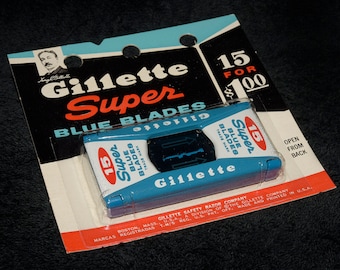 Vintage 1961 NOS Gillette Double Edge Safety Razor Blade Dispenser