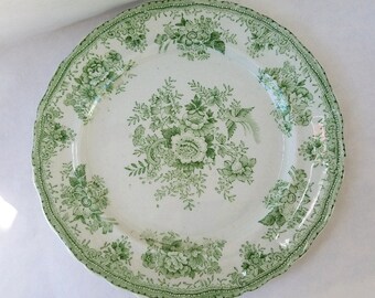 Asiatic Pheasants – c. 1900 Porcelain Royale 9” Plate – Pitcairns, Limited, Tunstall, England