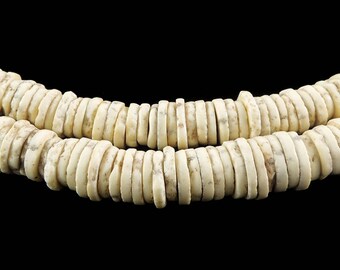 Heishi Ostrich Egg Shell Trade Beads Africa 119525
