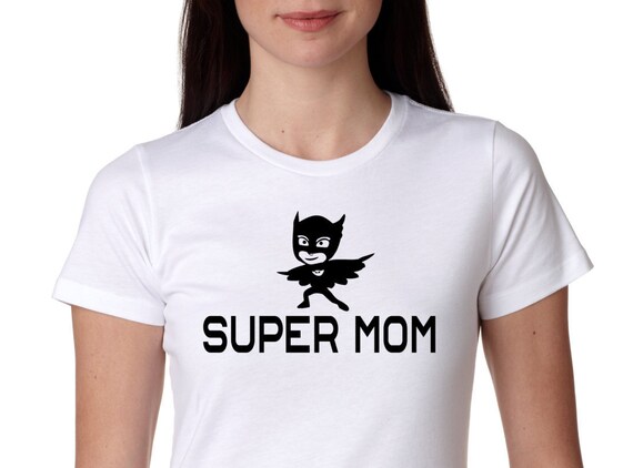 Download PJ Mask Super Mom Tee Shirt funny shirt.Mom Shirt Birthday