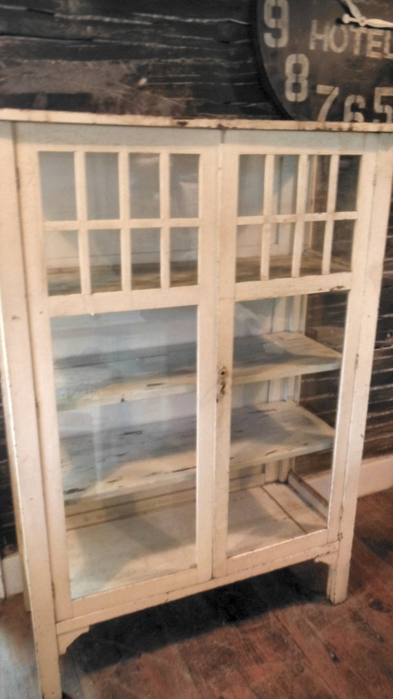 items similar to sold antique early rare pie safe glass cabinet