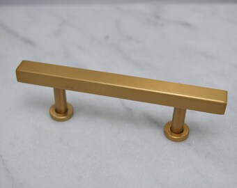 Gold Drawer Knobs with Teal Stone Inlay Drawer Pull Cabinet