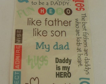 Kaiser Scrapbook Rub-ons, 1 Pack , Father Theme