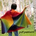 KNITTING PATTERN Rainbow sweater by ToBeStudio Knitted cardigan Wool cape Kimono jacket Women sweater Boho clothing Knit tutorial Hand made