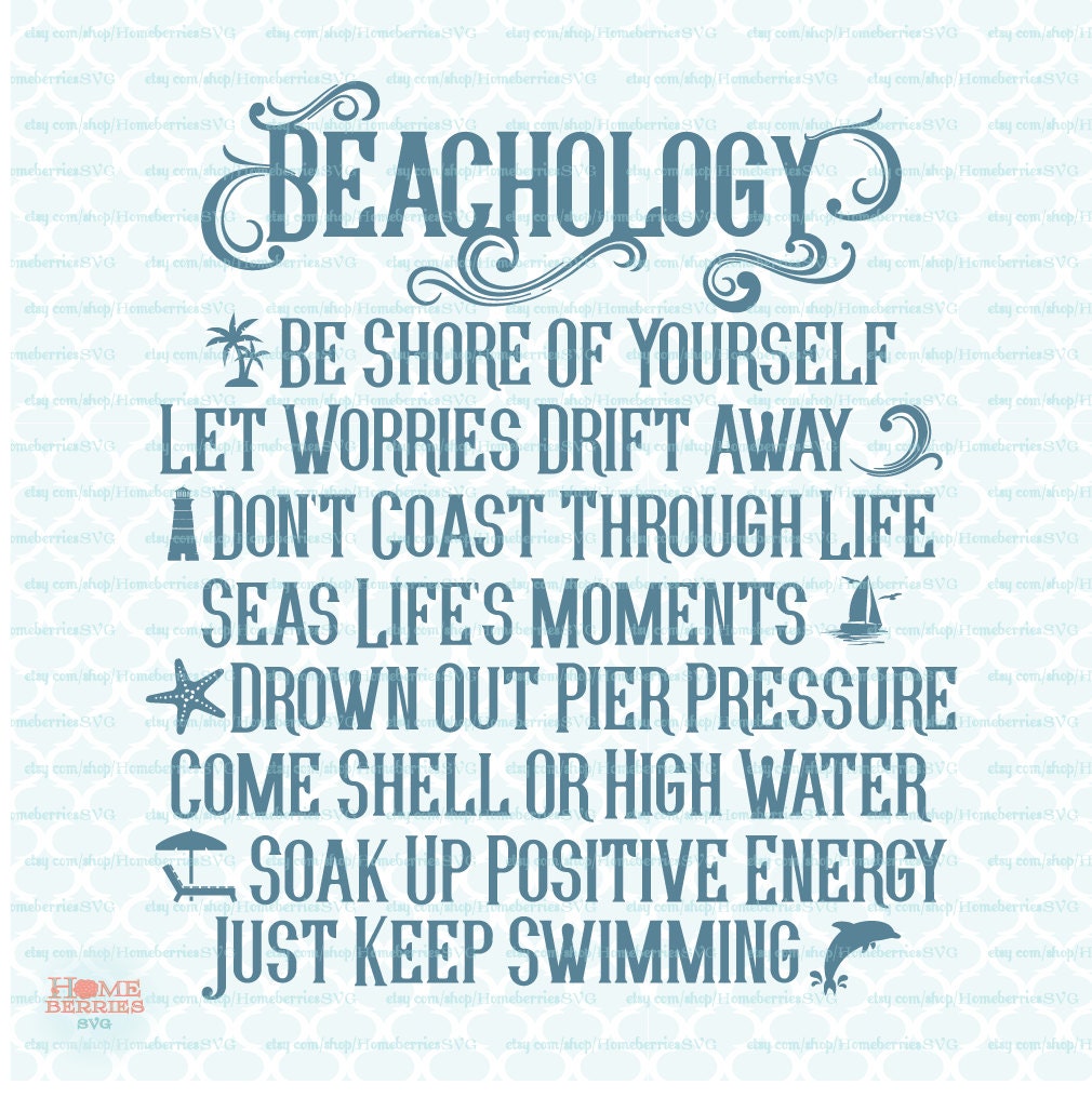 Download Beachology Beach Nautical Sign svg Seas svg Shell svg Coastal