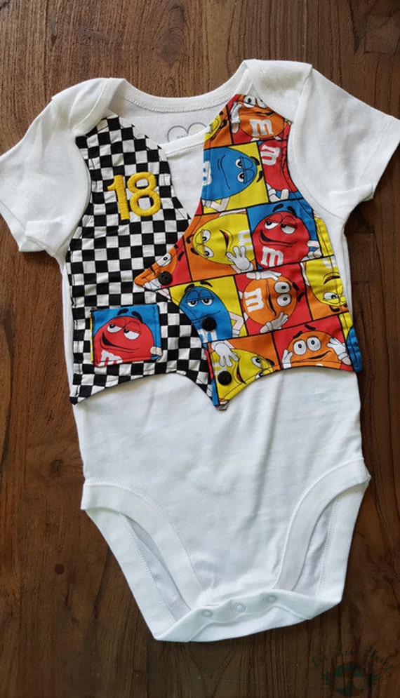Kyle Busch Inspired Racing Nascar Baby Bodysuit Vest Baby