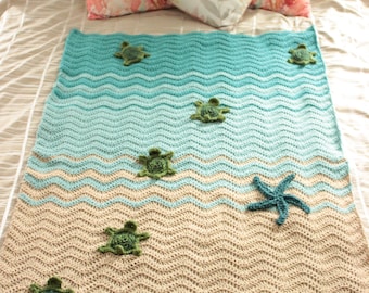 Crochet Sea Turtle Blanket
