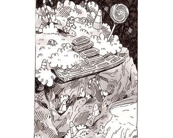 Inktober Original Illustration - Oct 5 2017