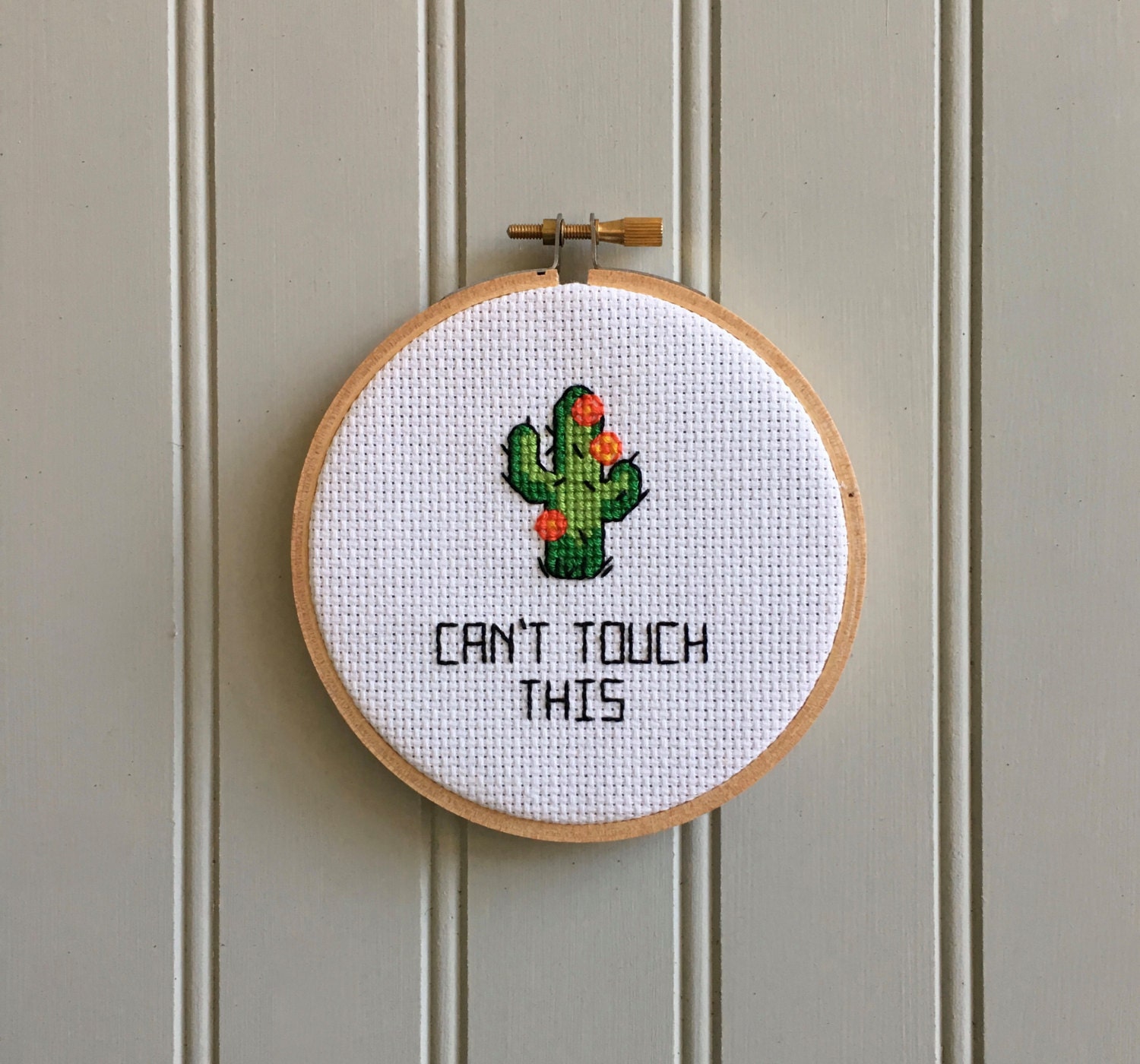 Funny Cross Stitch Can't Touch This Cross Stitch Adult