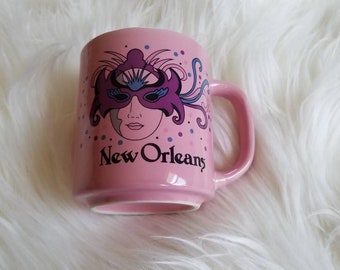 VTG New Orleans Mug, Mask Mug
