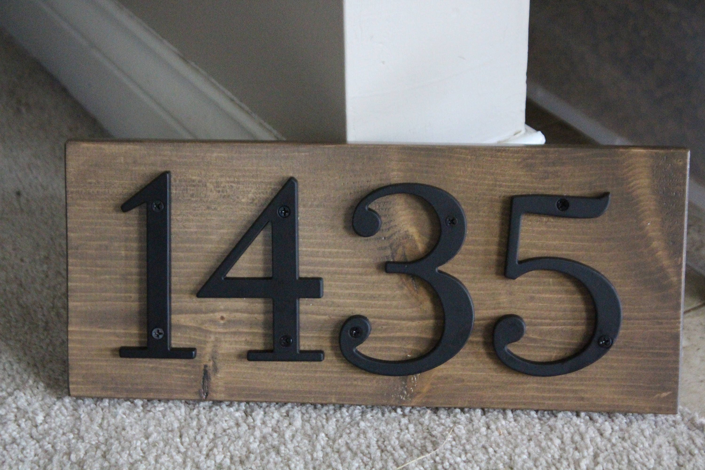 house number signs