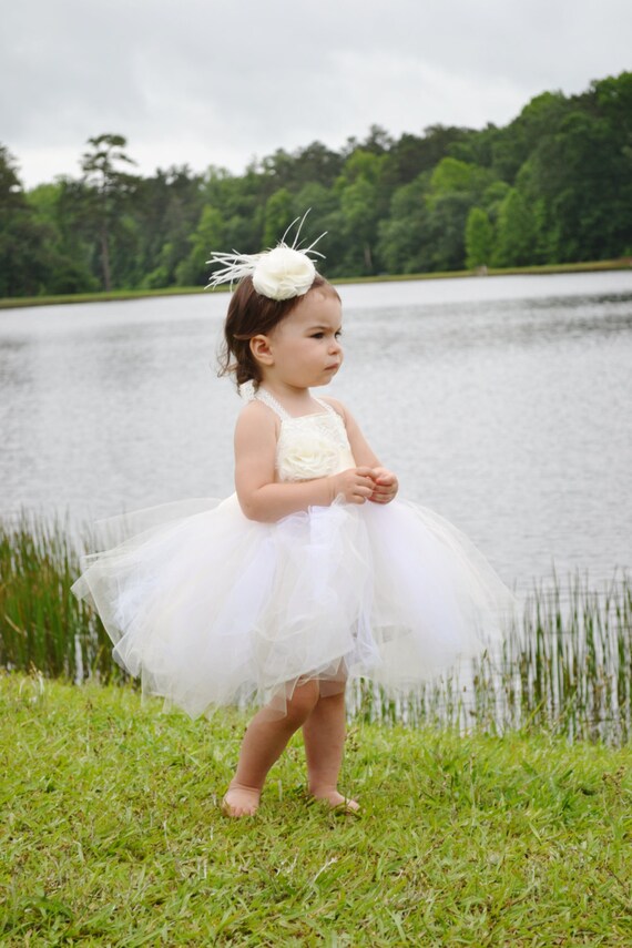 ivory tutu flower girl dresses