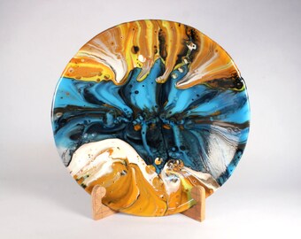Between two Suns, kilnformed glass bowl