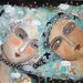 Special Price Free Shipping Painting Print women spirit sisters ethereal mystery