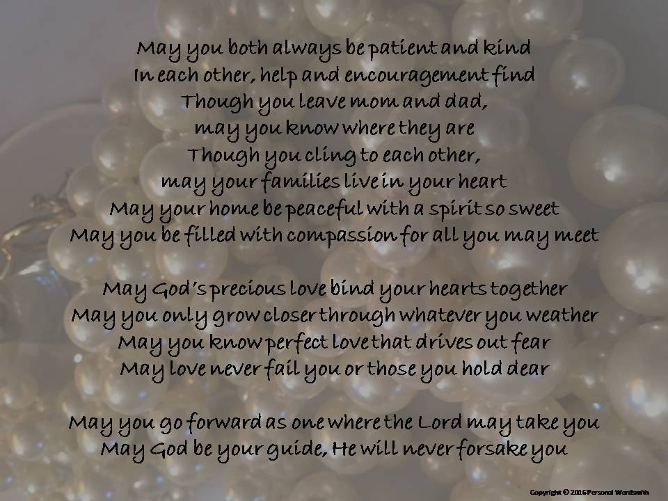  Wedding Blessing Digital Print Father of Bride Poem Download