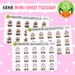 MINI SHEET TUESDAY - Pastel Yoga Meditation Girl - Yoga Time Workout Half Lotus - Planner Stickers (K0106)
