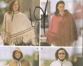 Simplicity 5330 Cape and Poncho Pattern SZ S-L CLEARANCE ITEM