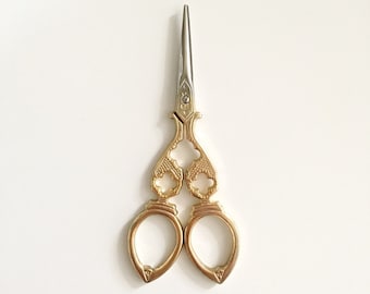 Gold Antique Scissors Embroidery Scissors