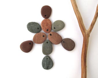 Natural Rock Beads Small Mediterranean Beach Stone DIY Jewelry Making Beads Natural Stone Rock Beads River Stone Beads TERRA MIX 18-20 mm