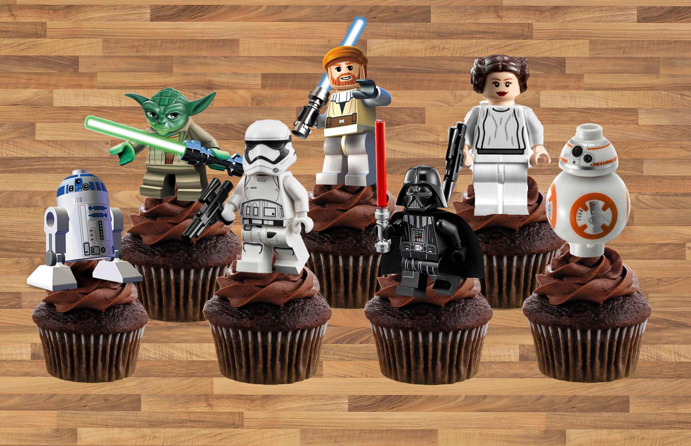 Star Wars cupcake toppers Star Wars Party Birthday Star