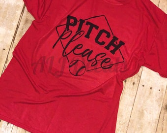 Pitch Please Baseball Tee