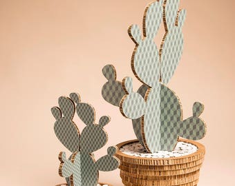 Cactus Cube Green Sage Large size