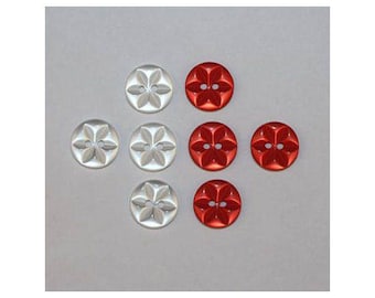 40 x buttons basic Star 2 holes set c *-000837