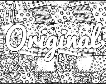 Positive Coloring Page Radiant Inspiring Adult Coloring Page Positive Coloring Page Radiant Inspiring Adult Coloring Page