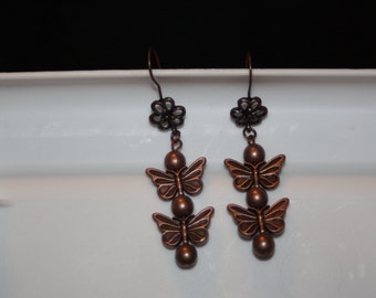Double Butterfly Earrings