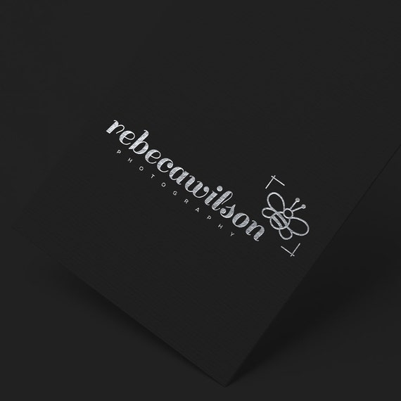INSTANT DOWNLOAD, DIY Logo, Bee Logo, Business Blog Logo, Modern Logo, Cheap Logo, Calligraphy Logo, Affordable Logo, Calligraphy Logo, Logo