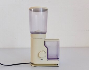 Braun Electric Coffee Grinder / Surgar Mill / Aromatic KMM10 by Reinhold Weiss / White