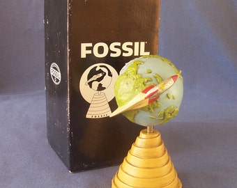 Fossil Rocket Globe Store Display with Box